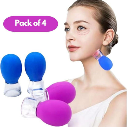 Vacuum Pressure Massage Cup Pack of 4